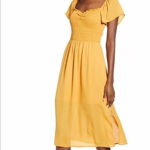 Row A Smocked Midi Dress from Nordstrom